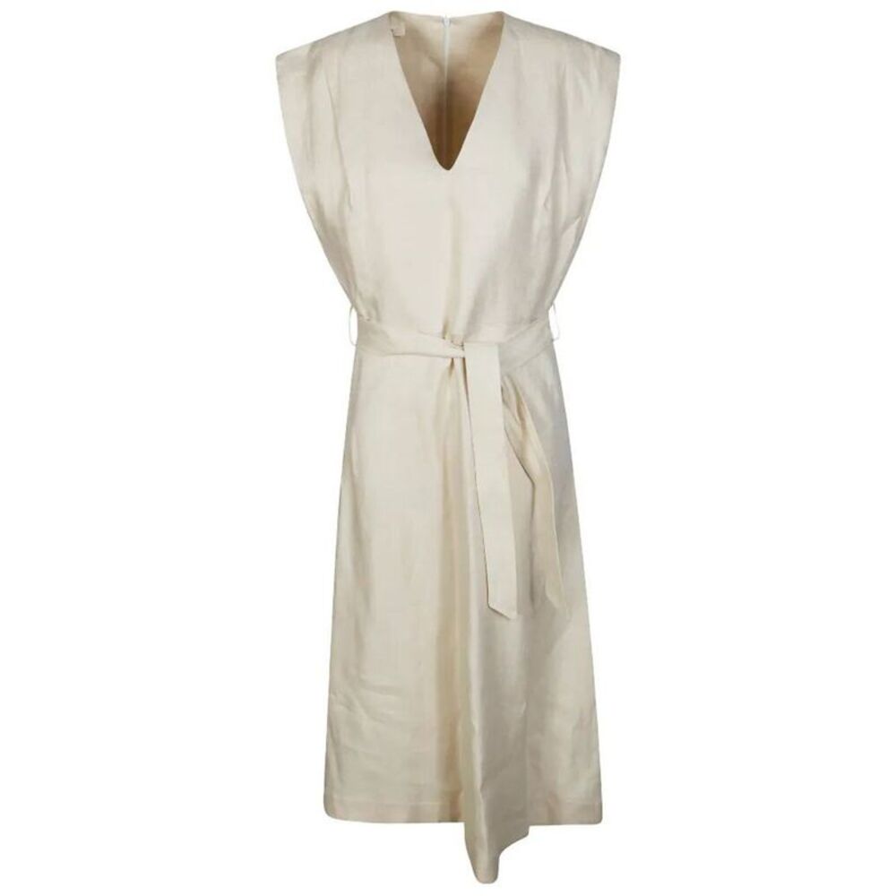 Incotex Women Lia V-Neck Belted Midi Dress